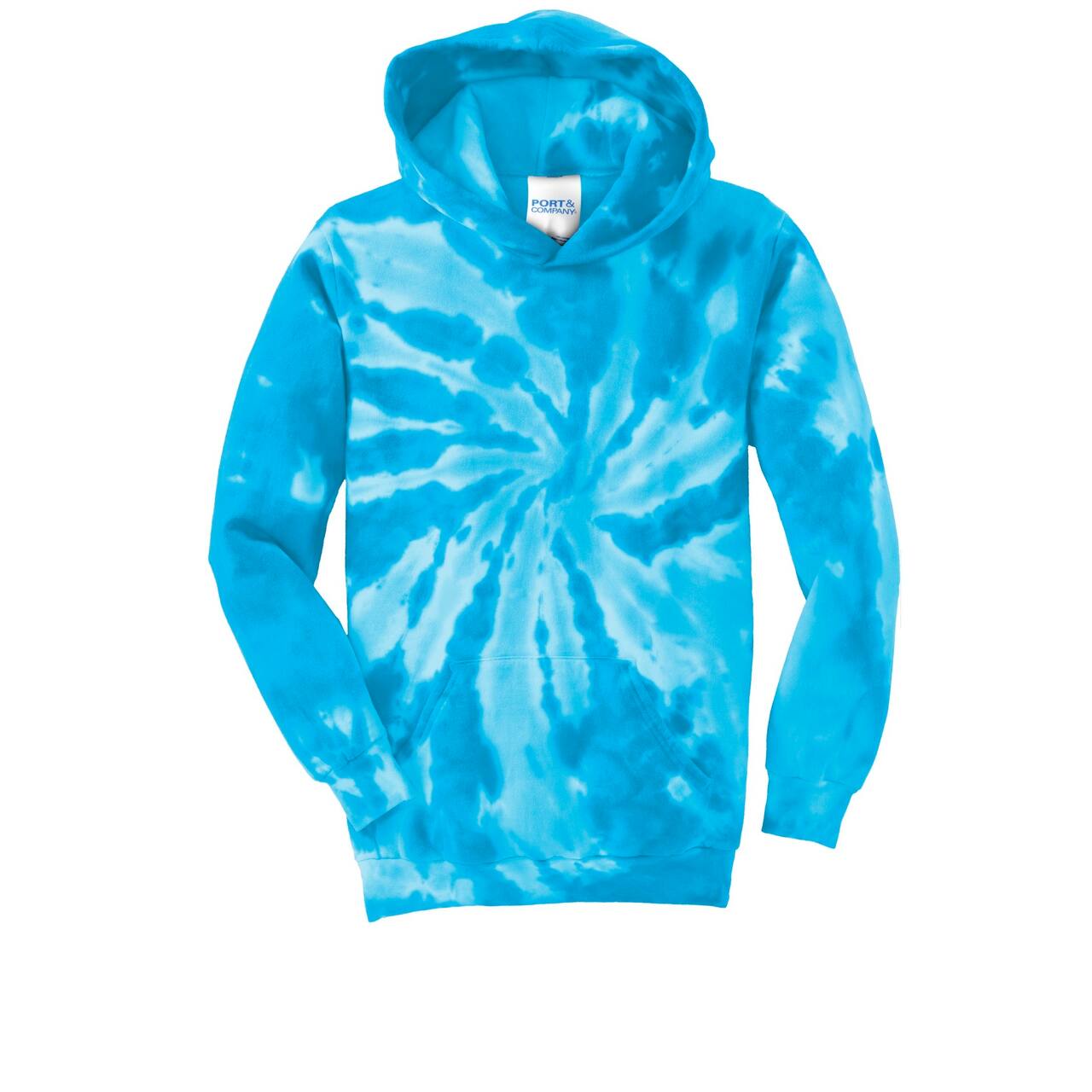 Port & Company® Youth Tie-Dye Pullover Hooded Sweatshirt